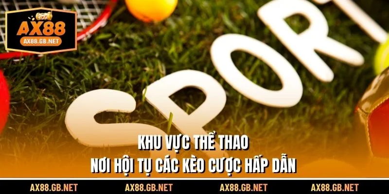 Khu vực Thể thao – Nơi hội tụ các tản hấp dẫn